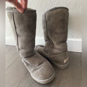 UGG Classic Tall Gray Suede Boots